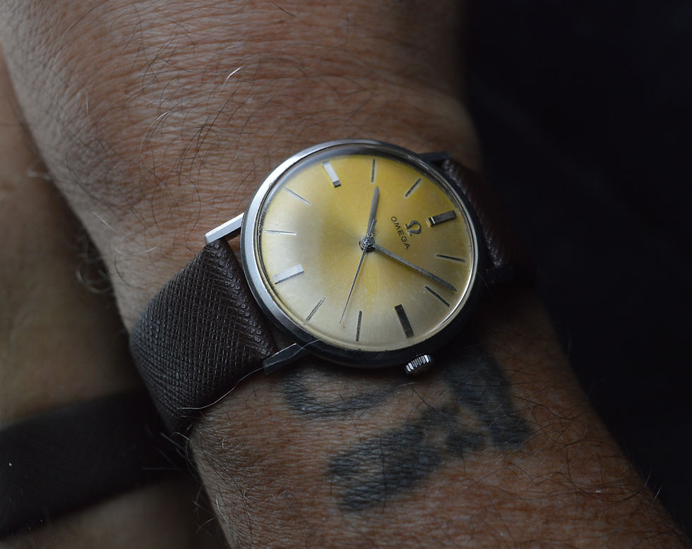 Miniatura: Omega Classic Rare Calatrava Stainless Steel Vintage Dress Watch Cal.600 34mm