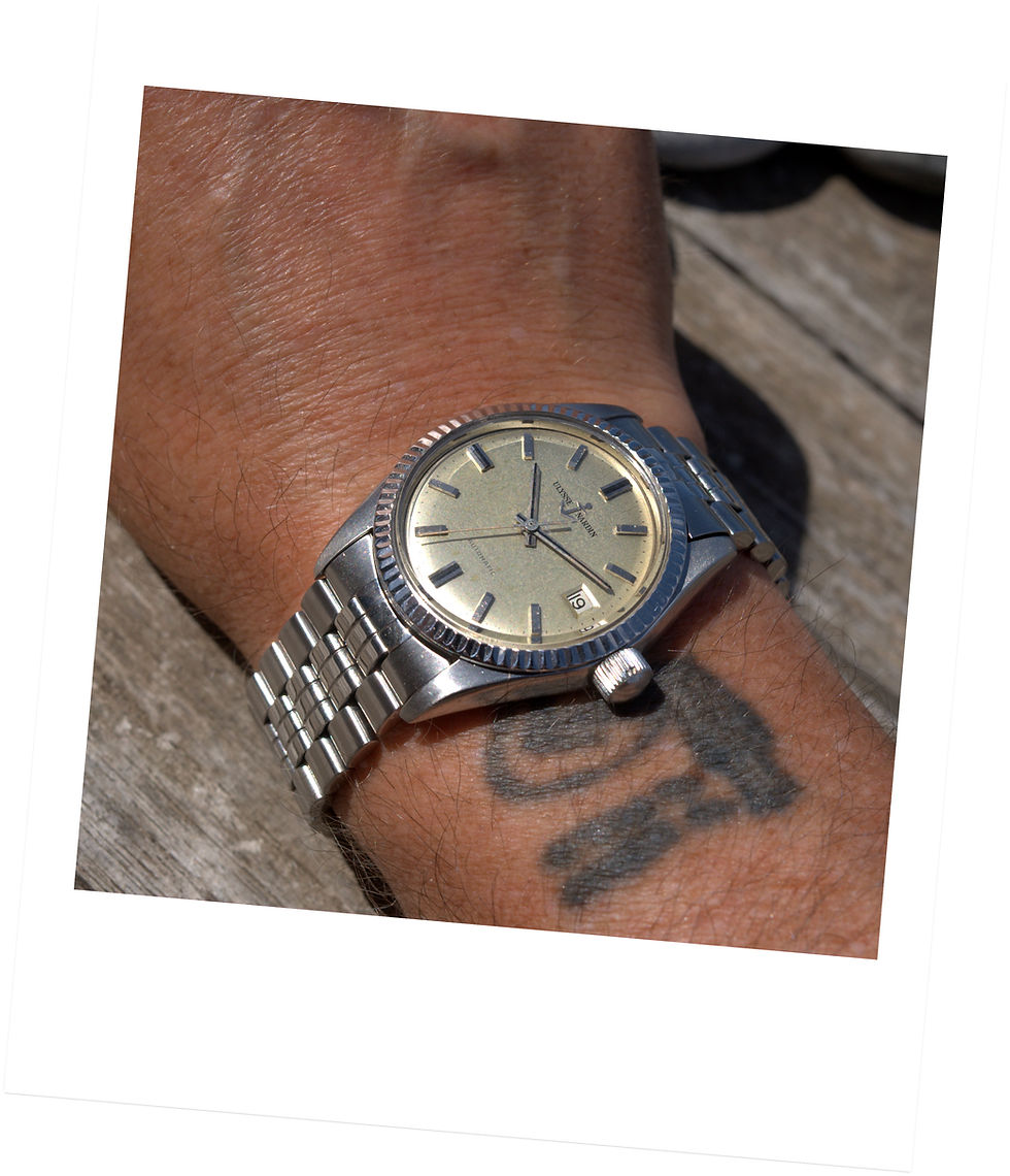 Miniatura: Ulysse Nardin Rare Datejust Big Crown 10921-8 Mark I Stainless Steel (1971)