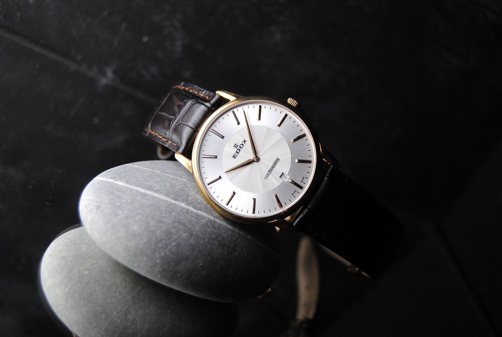 Miniatura: Edox Les Bémonts Full Set Les Bemonts Men's Oversized Dress Watch Stunning Dial