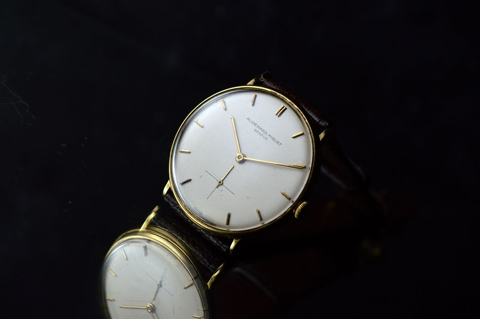 Miniatura: Audemars Piguet Rare Calatrava Original Dial 18k Yellow Gold Vintage Dress Watch