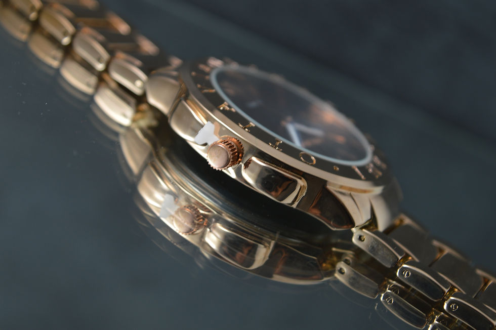 Miniatura: Ottaviani New Old Stock Full Set Rose Gold Plated Bvlgari Style Dress Watch