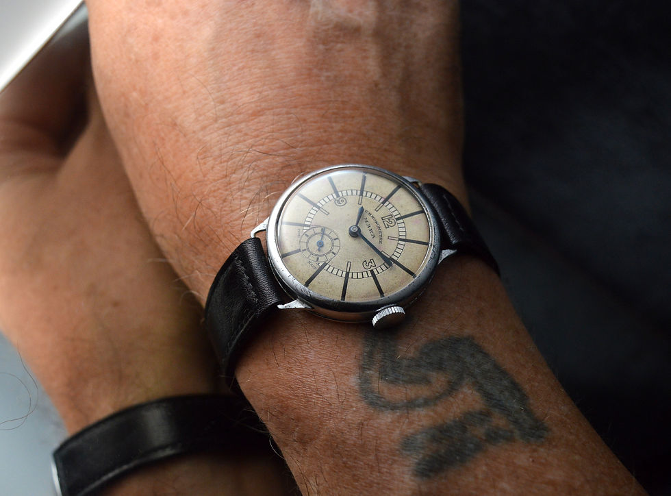 Miniatura: VERY RARE CHRONOMETRE MARA VINTAGE CALATRAVA STUNNING DIAL WATCH