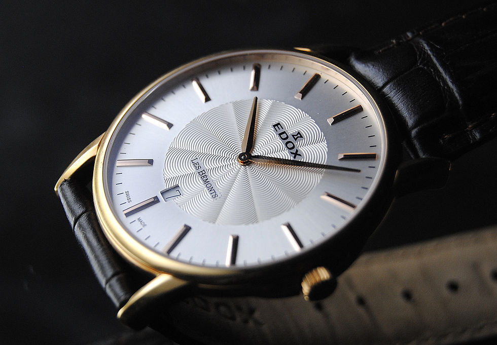 Miniatura: Edox Les Bémonts Full Set Les Bemonts Men's Oversized Dress Watch Stunning Dial