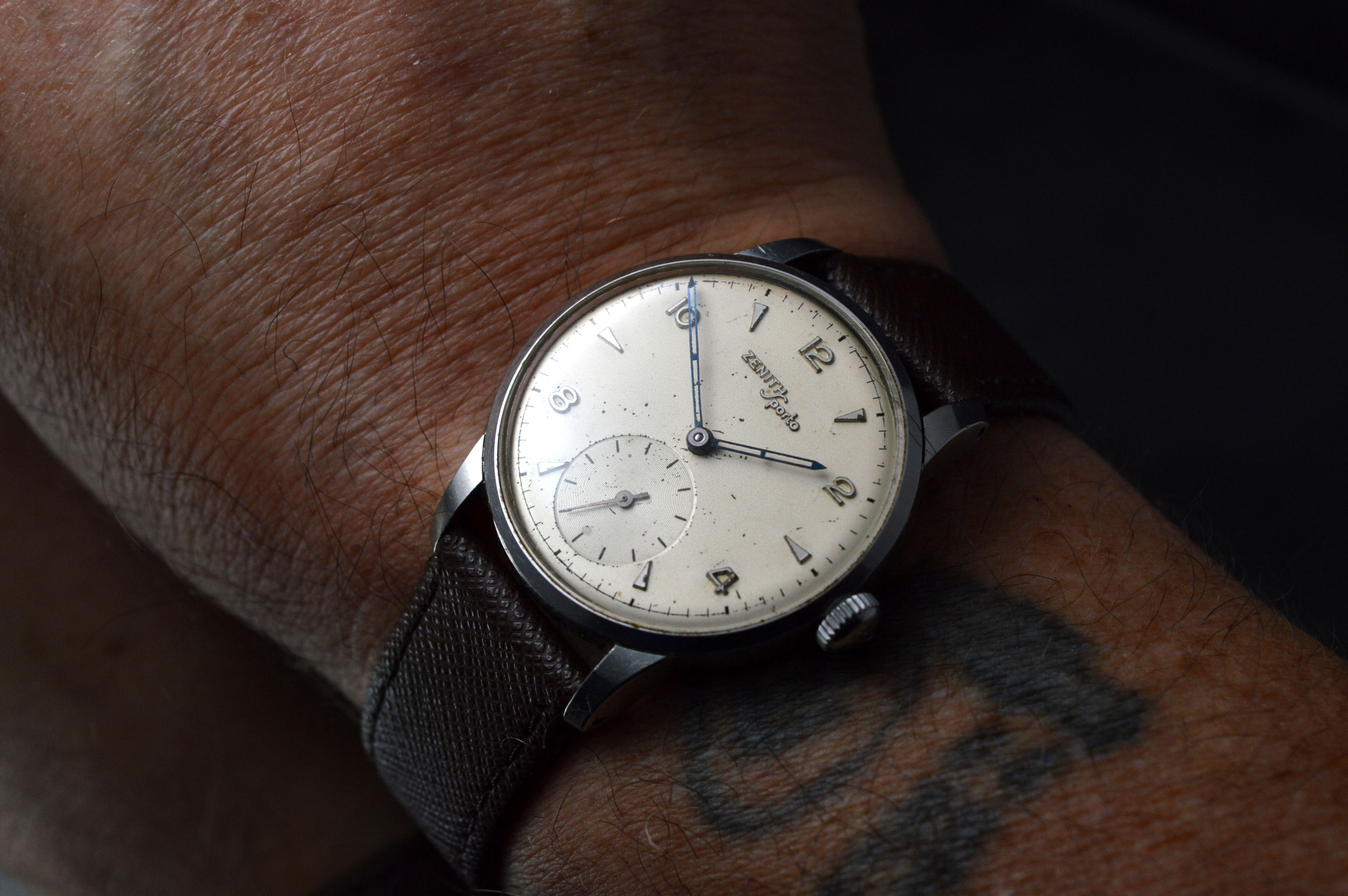 Zenith Men's Sporto Vintage Watch Cal.126-6 Large Seconds Stainless Steel