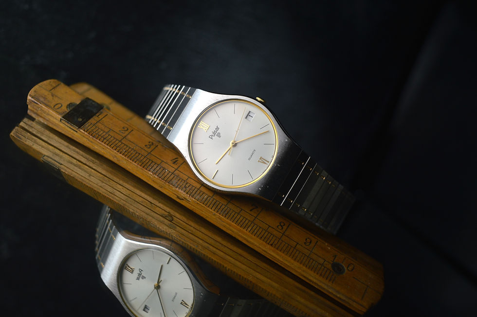 Miniatura: PULSAR V342-7000 VINTAGE NEW OLD STOCK DRESS WATCH 32MM