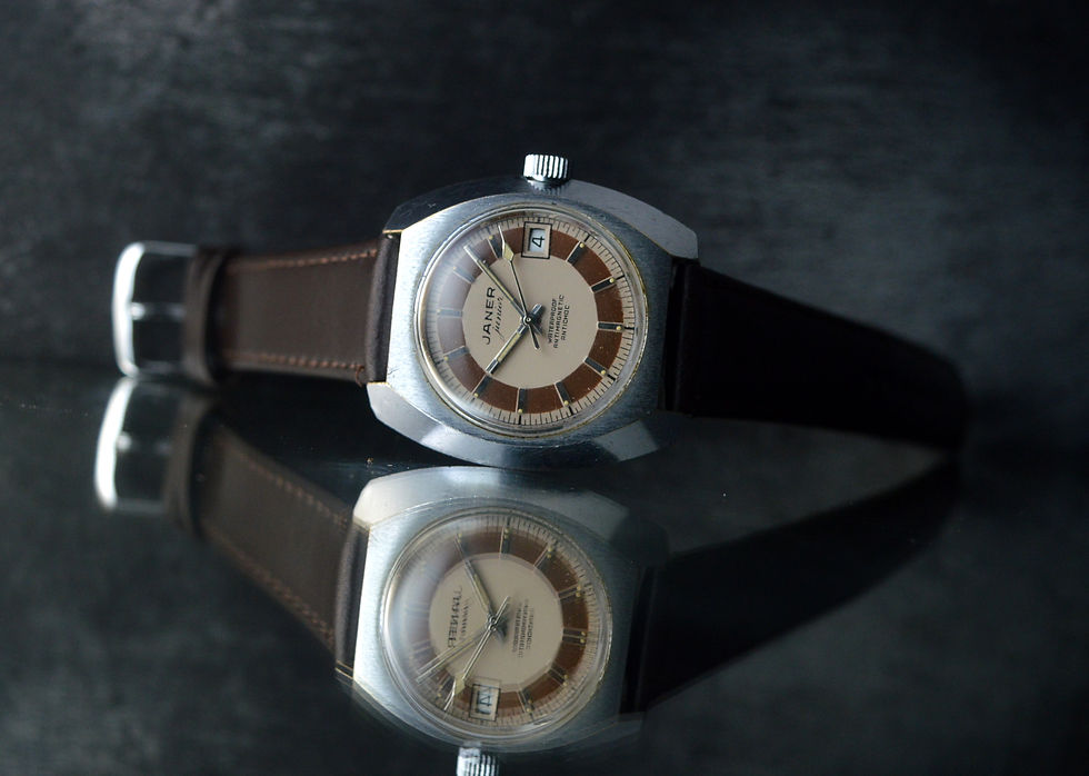 Miniatura: JANER JUNIOR WATERPROOF ANTIMAGNETIC VINTAGE WATCH 37MM UHR MONTRE