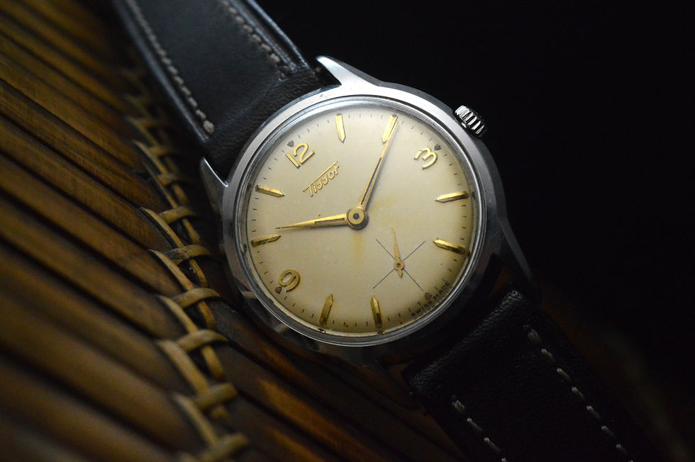 Miniatura: TISSOT RARE MEN'S CALATRAVA ORIGINAL DIAL WATERPROOF UNPOLISHED CASE 35MM STEEL