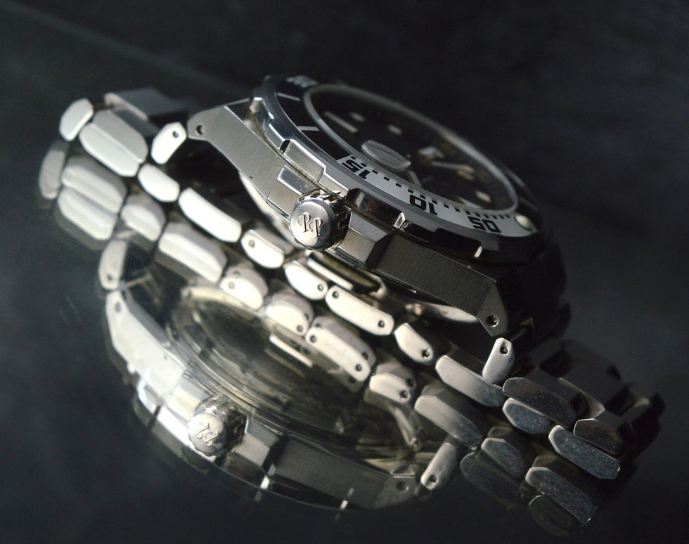 Miniatura: PAUL PICOT FULL SET YACHTMAN BLACK DIAL 44MM AUTOMATIC STEEL DIVER WATCH UHR 200
