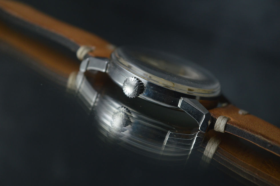 Miniatura: LONGINES ULTRARARE 5795 CALATRAVA STEEL 35MM WATCH UHR DECO LUGS