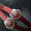 Miniatura: REVLON MENS RARE SKIN DIVER ANTIMAGNETIC WATERPROOF 37MM "GHOST BEZEL" RED DIAL