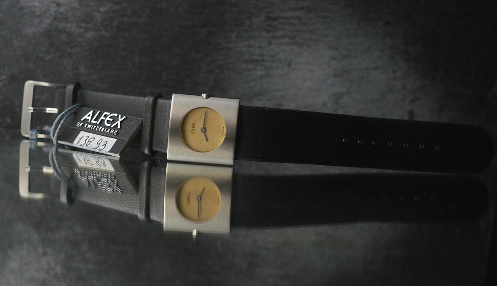 Miniatura: ALFEX N.O.S. MOMENTS LADIES VINTAGE WATCH DESIGN TAKASHI KATO REF. 5349/02 RARE!
