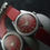 Miniatura: REVLON MENS RARE SKIN DIVER ANTIMAGNETIC WATERPROOF 37MM "GHOST BEZEL" RED DIAL