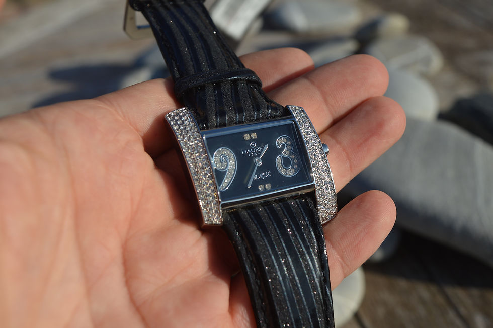 Miniatura: HAUREX MAGIE OVERSIZED LADIES SWAROWSKI WATCH FULL SET UNTOUCHED BOX & PAPERS