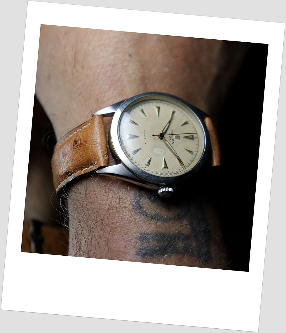 Miniatura: Rolex Ultrarare Precision 5025 Jumbo 36mm Stainless Steel Original Dial