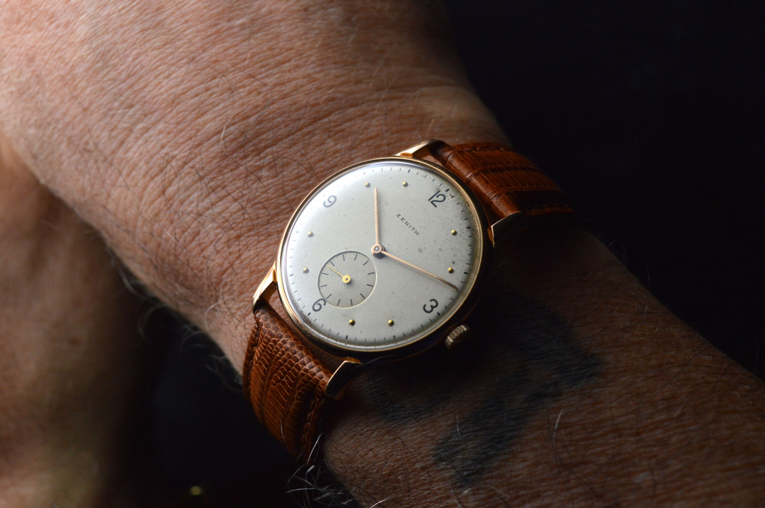 Zenith Calatrava Anse Particolari Cassa 34mm Oro Rosa 18k Quadrante Originale