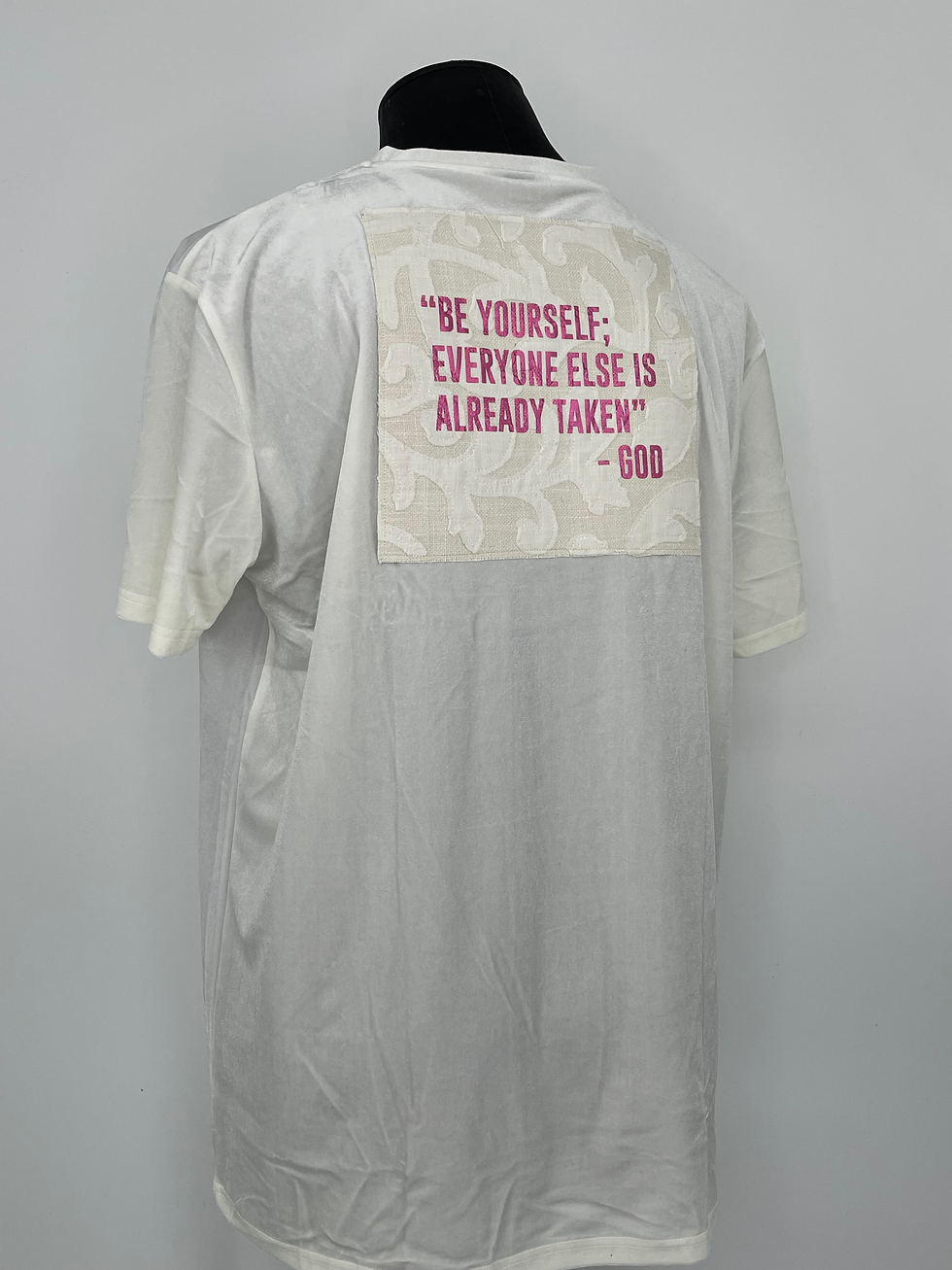 Thumbnail: God Said Couture Classic White Velvet T