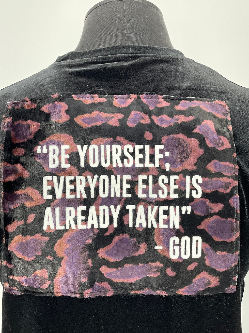 Thumbnail: God Said Couture Classic Black Velvet T