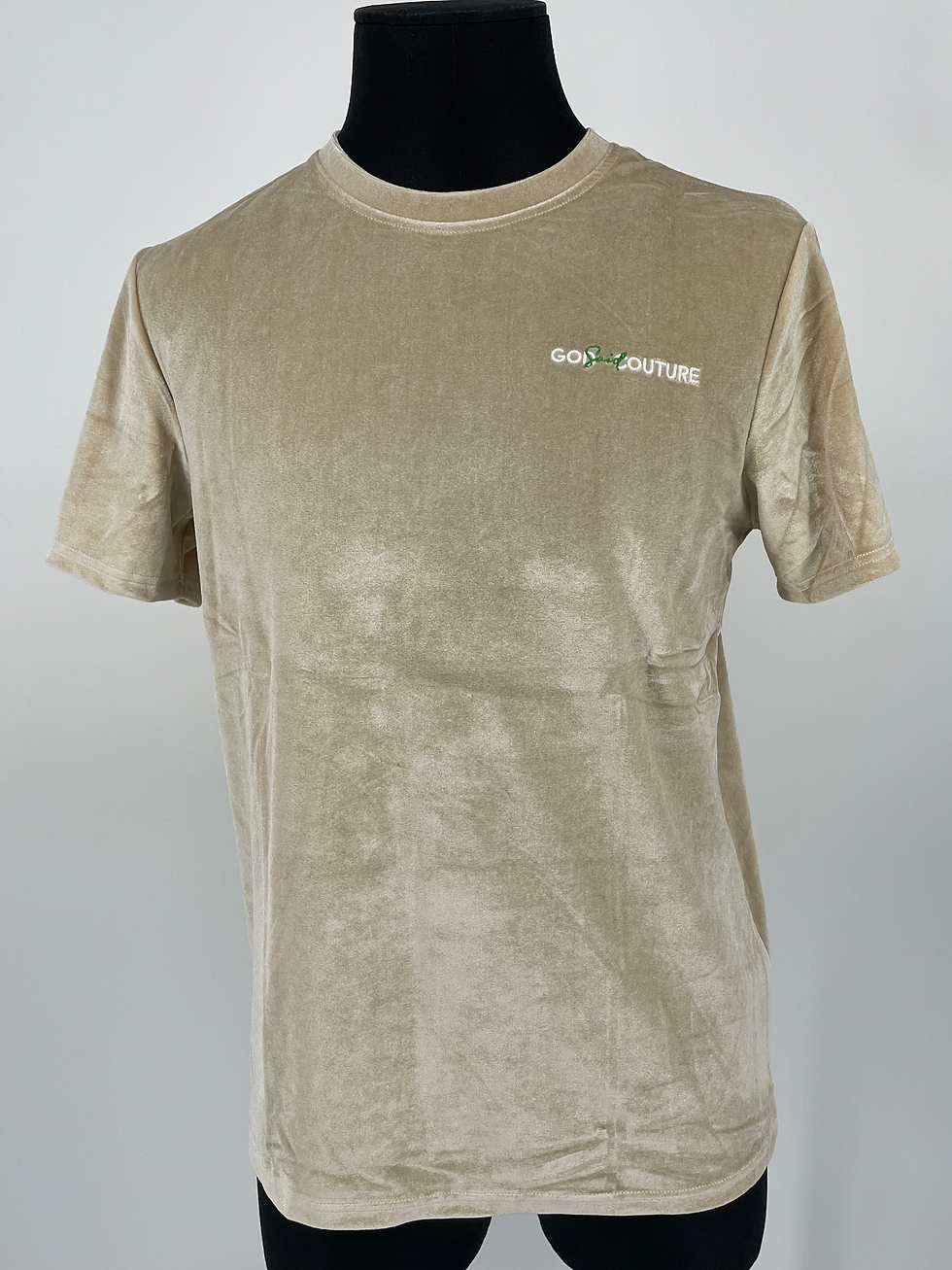 Thumbnail: God Said Couture Classic Cream Velvet T