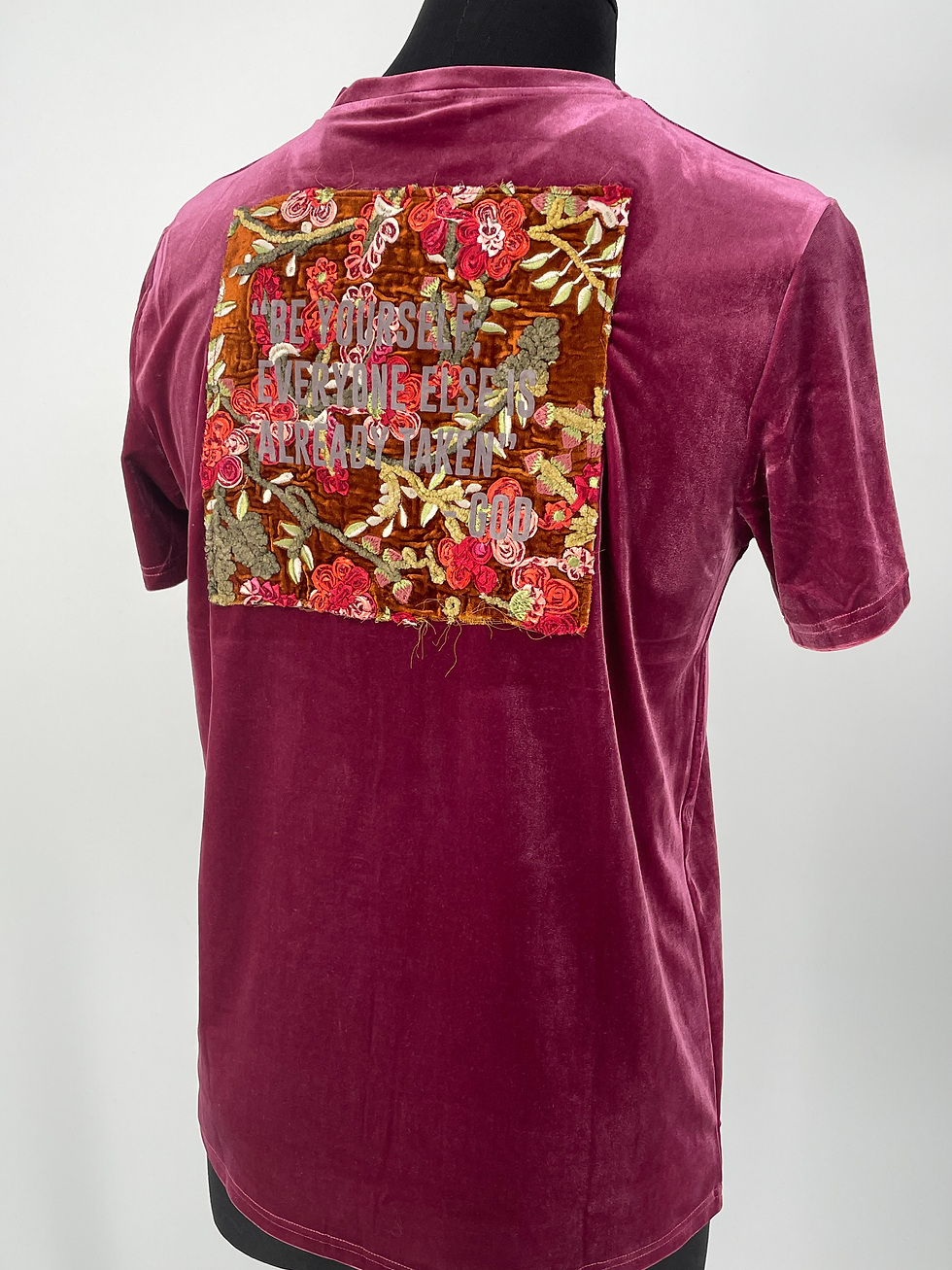 Thumbnail: God Said Couture Classic Fuchsia Velvet T