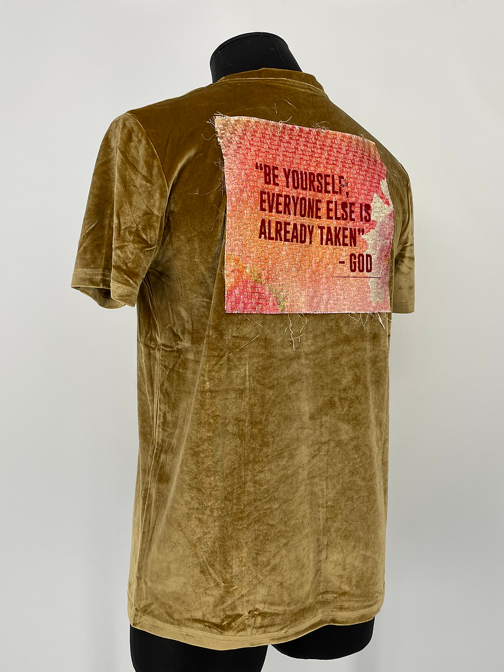 Thumbnail: God Said Couture Classic Gold Velvet T