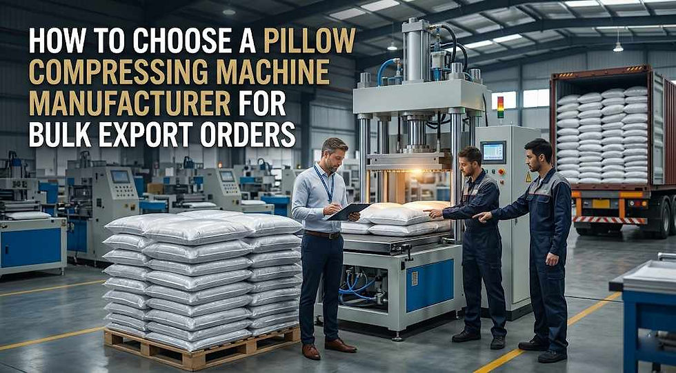 How to Choose a Pillow Compressing Machine Manufacturer for Bulk Export Orders