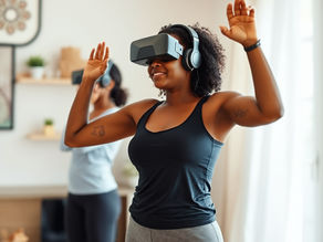 women wearing virtual headset