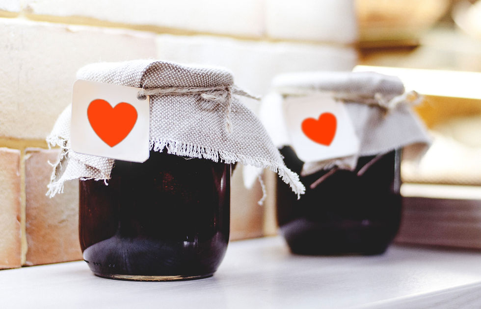 Marmelade mit Liebe gekocht