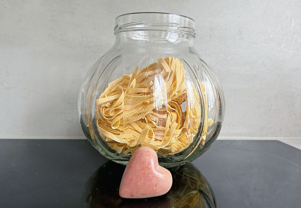 Tagliatelle im Glas