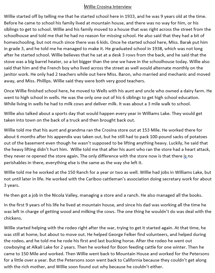 willie crosina page 1