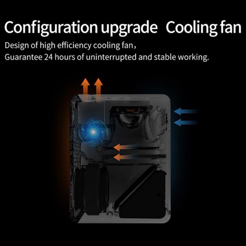 Thumbnail: T200 Mini Smart LED Projector Touch Control HDMI USB AV Support Video Game