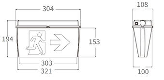 Modula Eco IP65 Exit Sign Dimensions.JPG