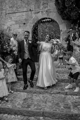 Bubble confetti shot. Destination Wedding at Lake Garda, Italy. With Amy Woodham Photography.
