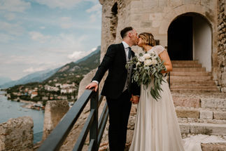 Bride and Groom portraits. Destination Wedding at Lake Garda, Italy. With Amy Woodham Photography.