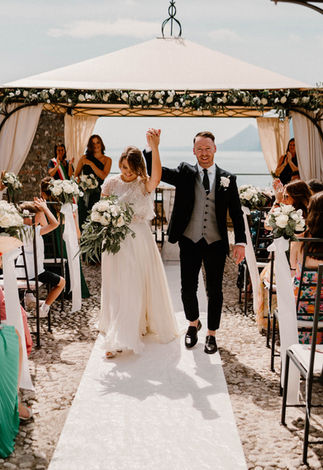Just married. Destination Wedding at Lake Garda, Italy. With Amy Woodham Photography.