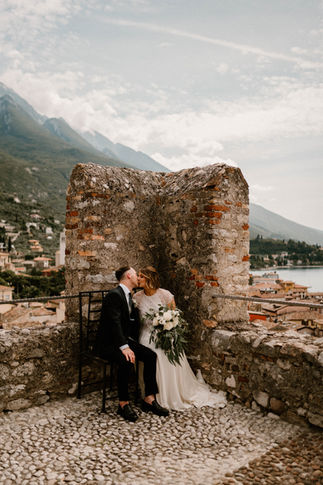 Bride and Groom portraits. Destination Wedding at Lake Garda, Italy. With Amy Woodham Photography.