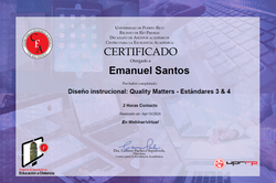 Diseño Instruccional: Quality Matters