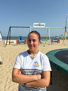 Photo de l'animatrice sur le club de plage Les Marsouins