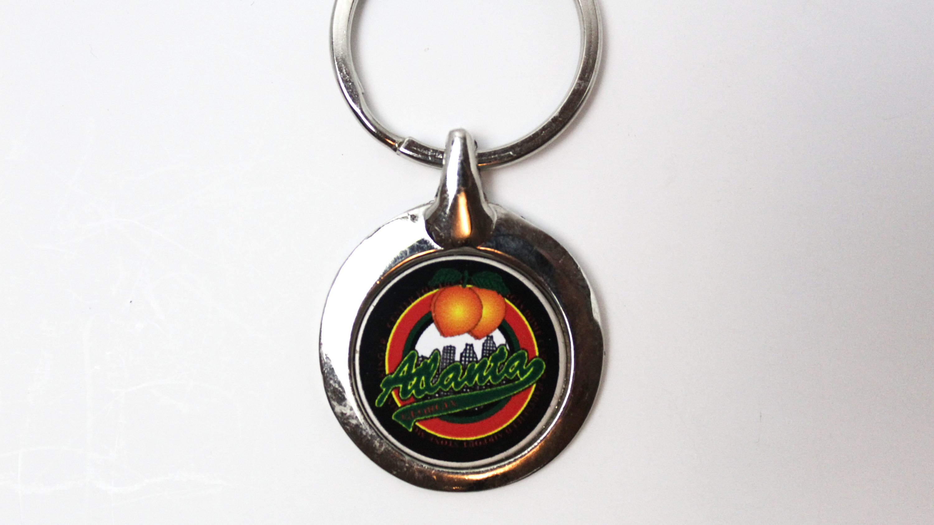Atlanta Steel Round Keychain