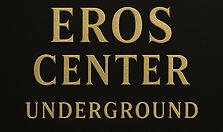 Eros Center Underground logo – elegant black and gold branding for exclusive sensual massa