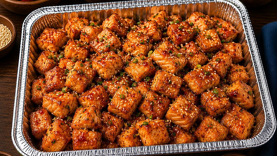 Sweet Chili Salmon Bites
