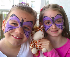 Arcfestés csillámtetkó gyerekek ugrálóvár csúszda Happymix