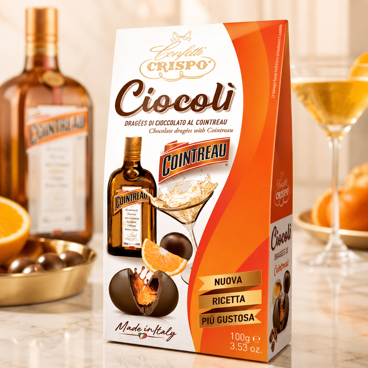 Ciocolì Crispo Cointreau – 100 g