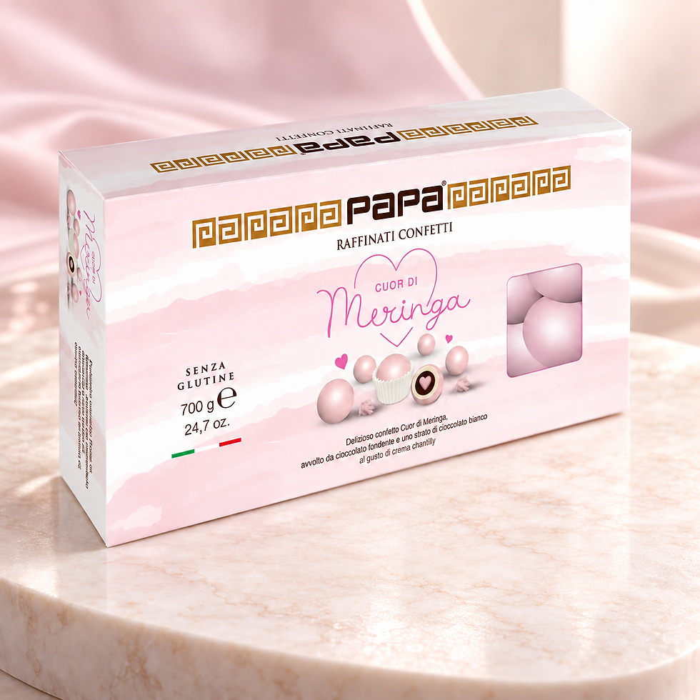 Papa Cuor di Meringa Rosa - 700 g