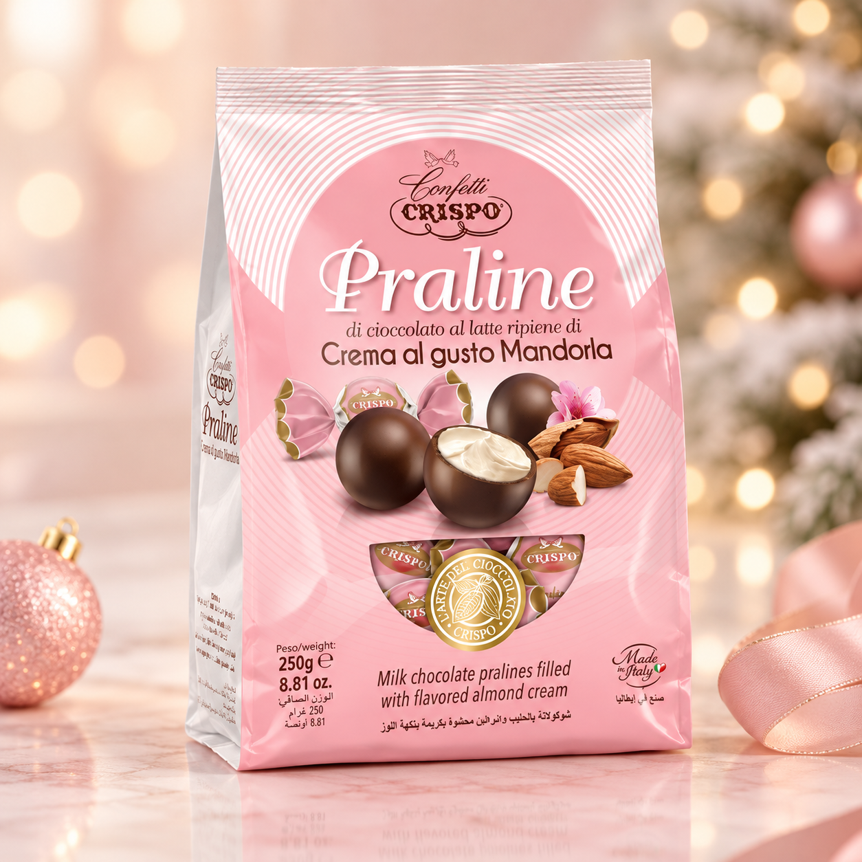 Praline Crispo con Crema alla Mandorla – 250 g