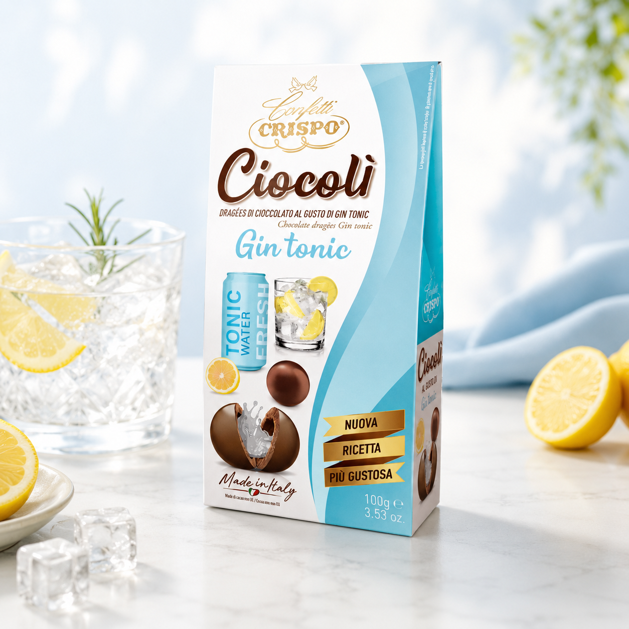 Ciocolì Crispo Gin Tonic – 100 g