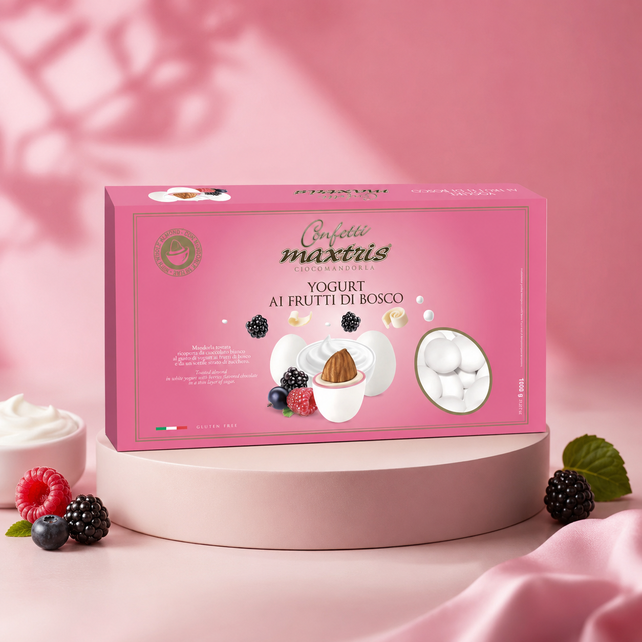 Maxtris Yogurt ai Frutti di Bosco - Confetti freschi fruttati per matrimoni primaverili e battesimi