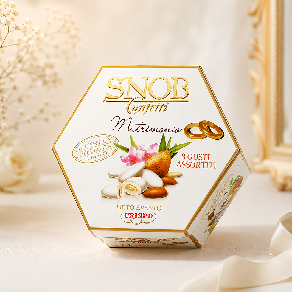 Lieto Evento Snob Bianco Crispo Confetti - Confetti incartati per matrimoni battesimi e cerimonie