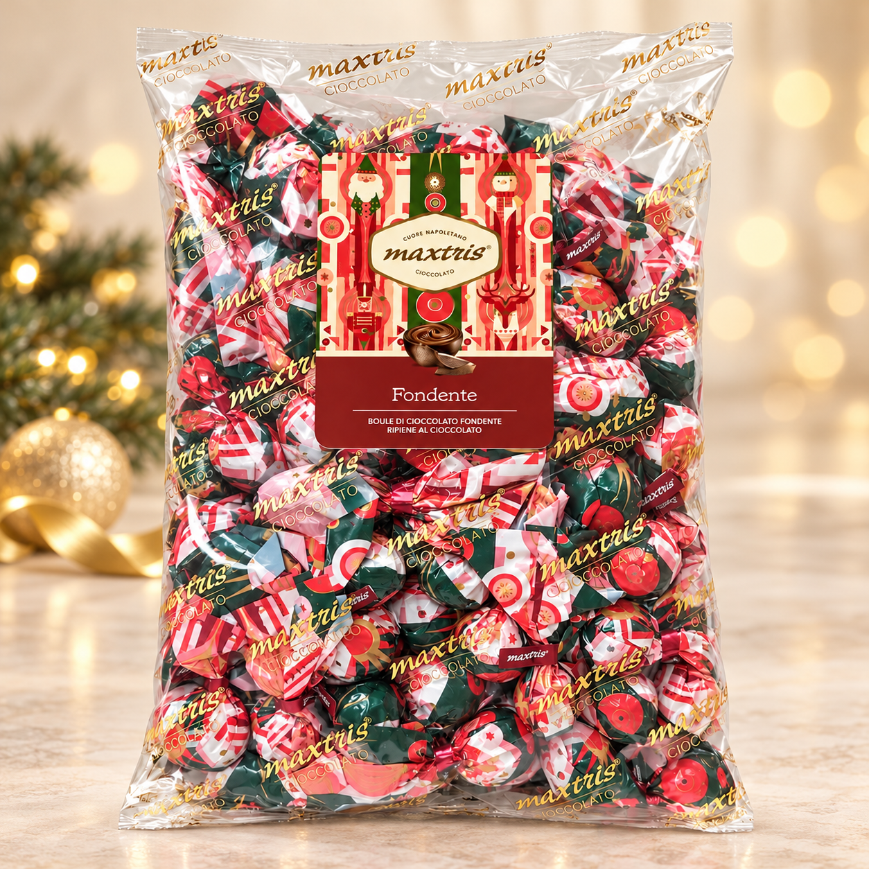 Maxtris Christmas Boule Cioccolato Fondente - 1kg
