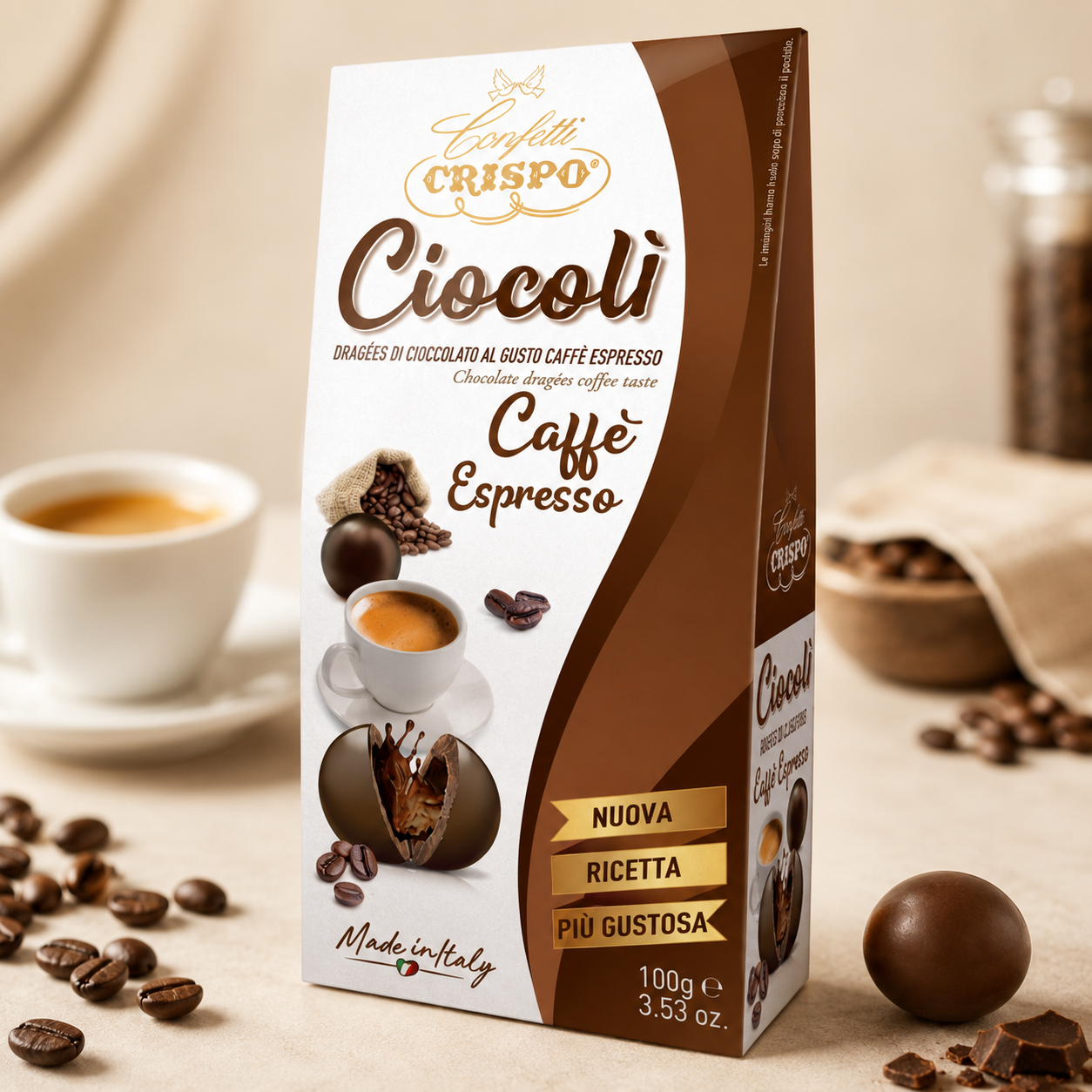 Ciocolì Crispo Caffè Espresso – 100 g