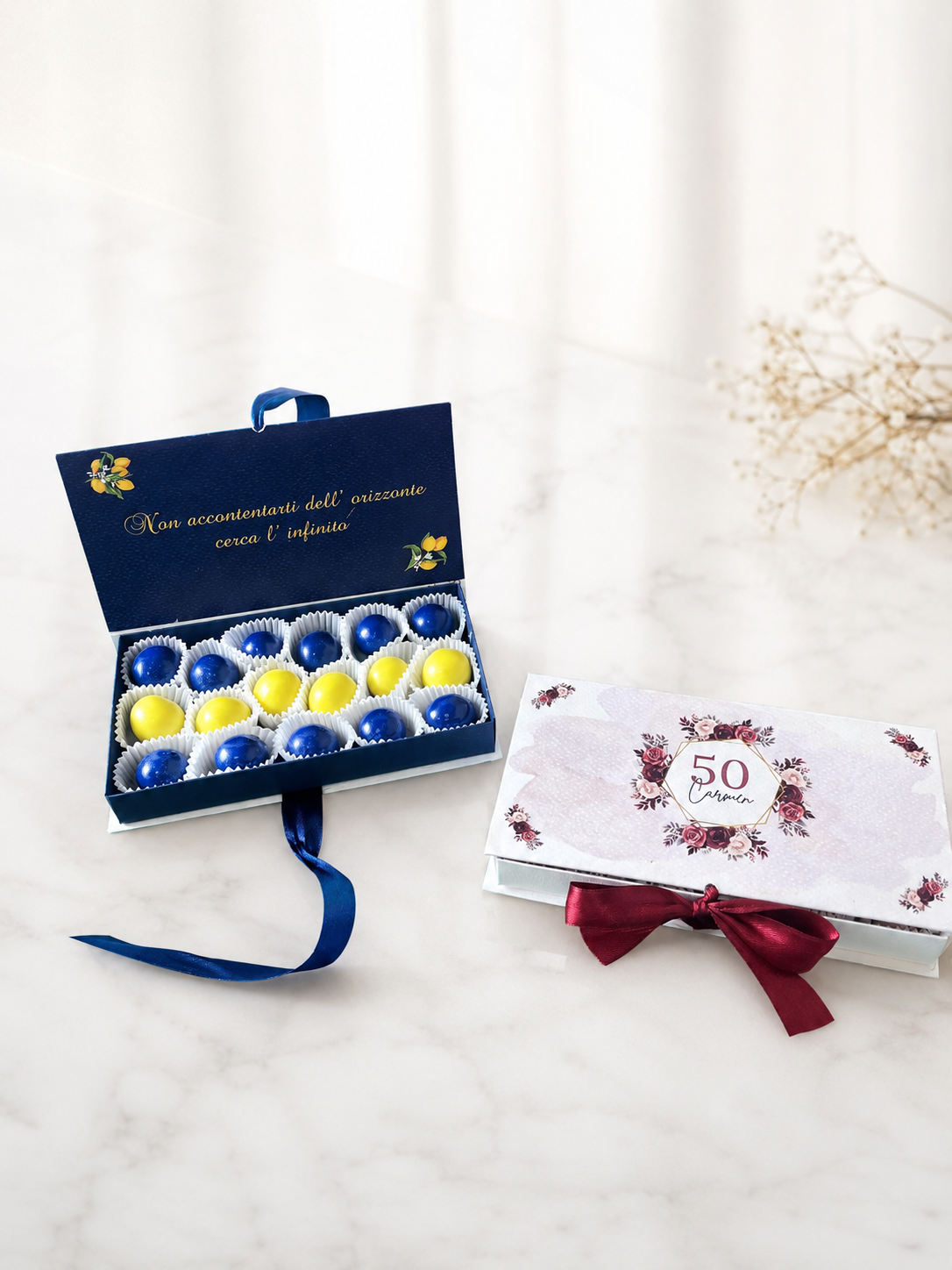 Scatola compleanno adulti personalizzata con 18 confetti